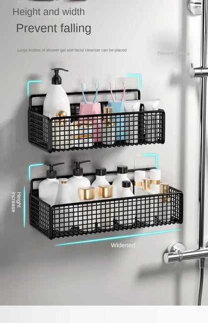 Doppelschichtiger Badezimmer-Gitter-Organizer