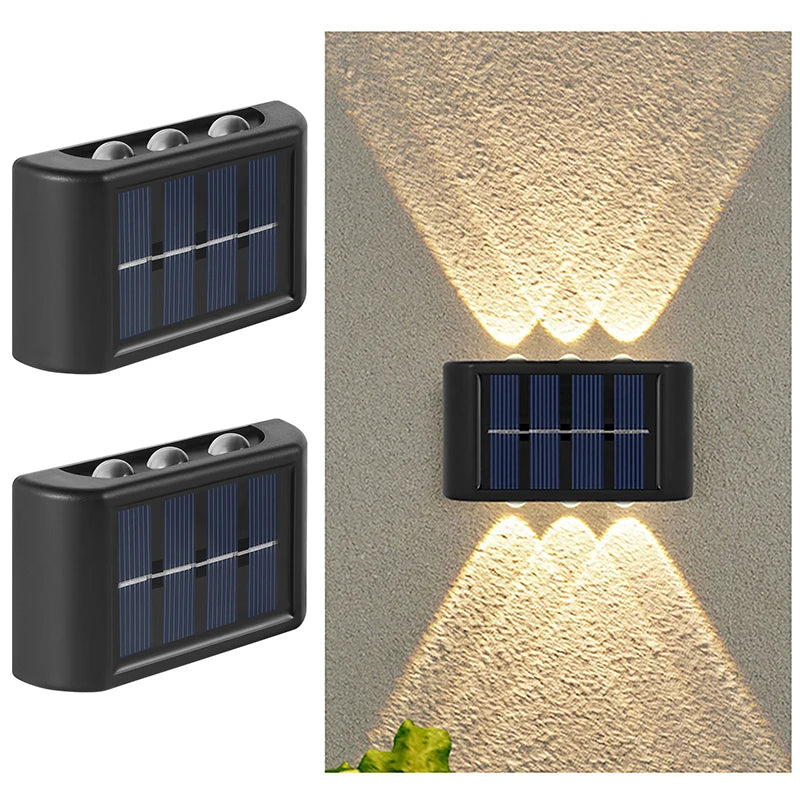 6LED Solar-Wandleuchte